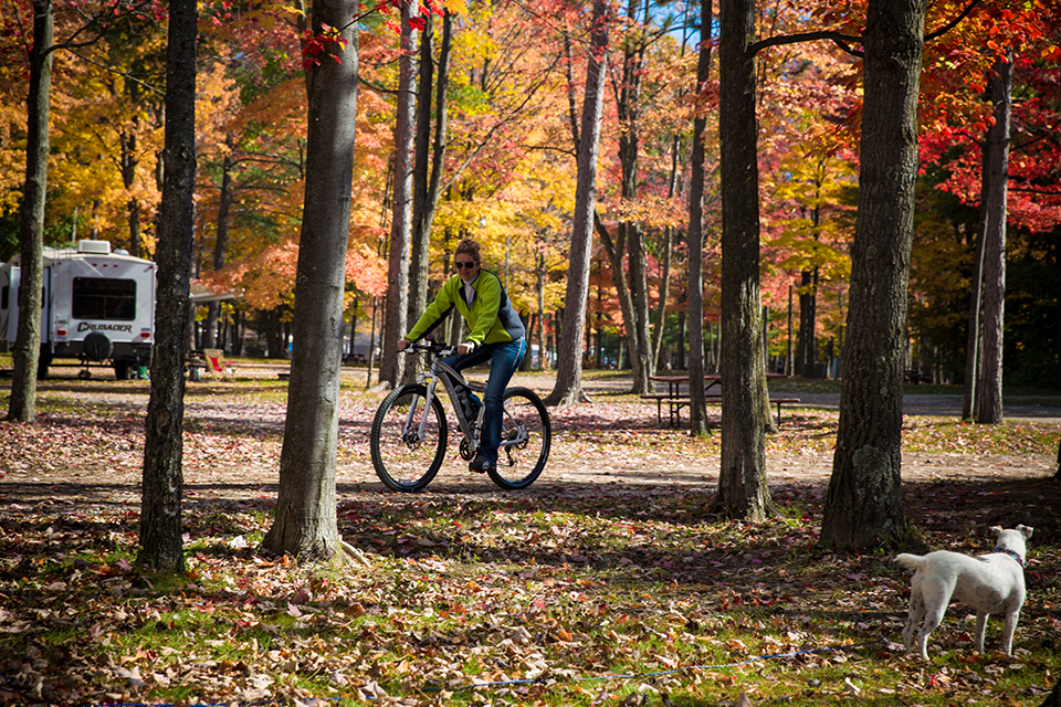 biking