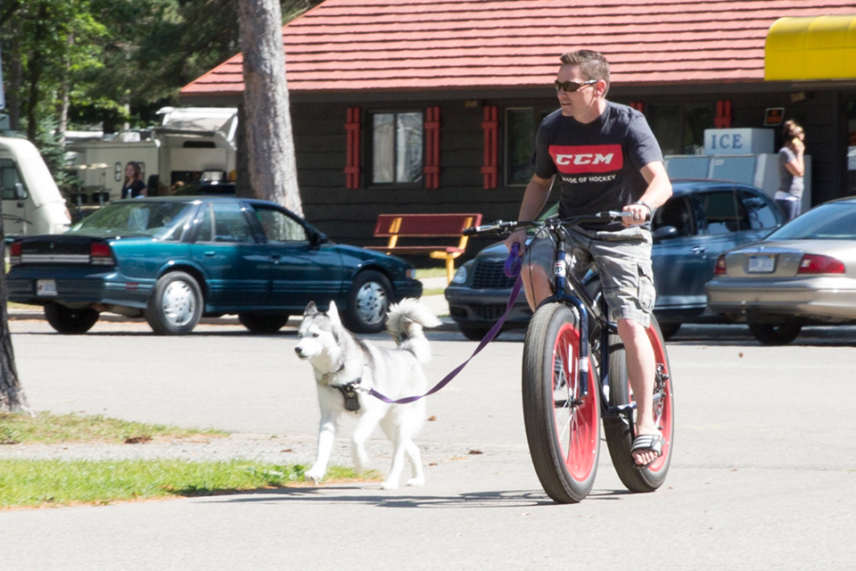 biking
