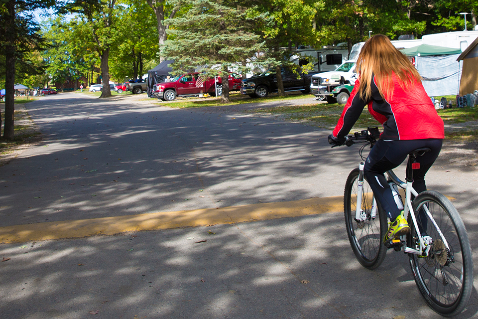 biking