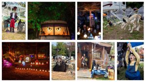 Campsites decorate for Halloween