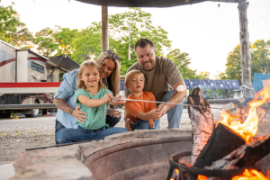 Family campfire
